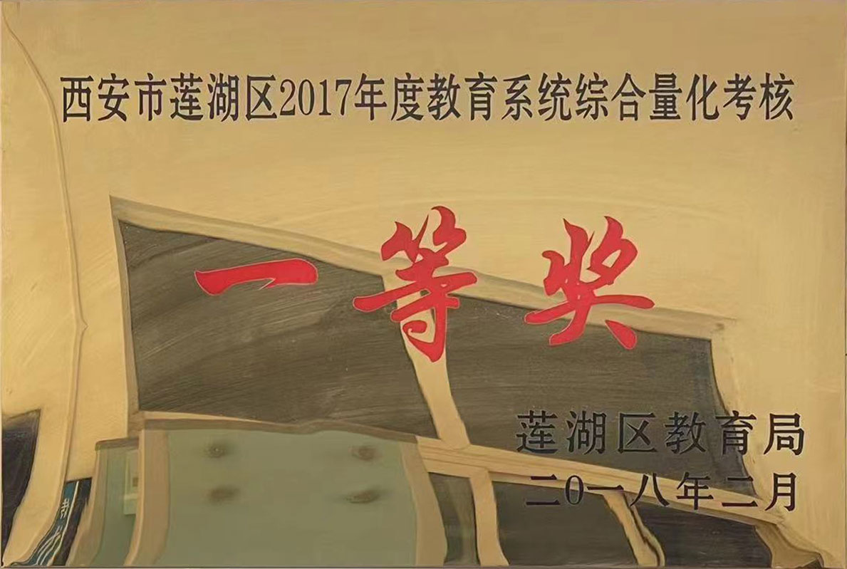 2017年度教育系统综合量化考核一等奖